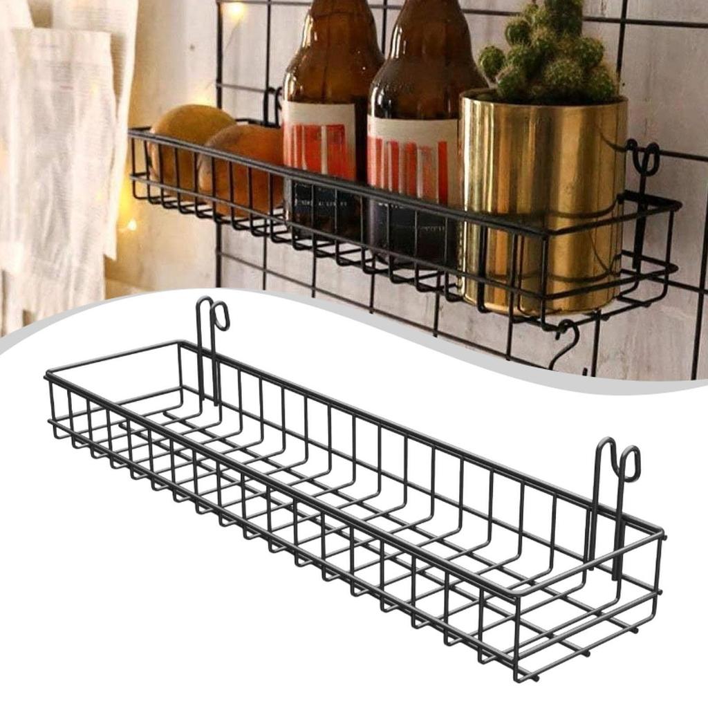Hanging Basket Storage And Display Basket for Wire Wall Grid Panel Cabinet