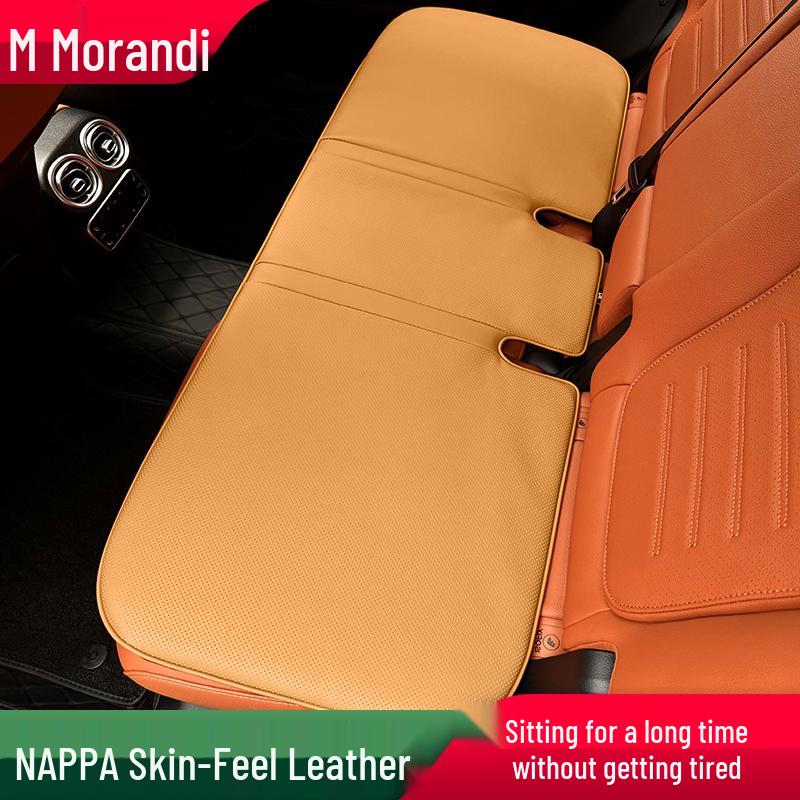 Morandi Nappa Leather All-Season Car Seat Cushion for Mercedes-Benz E-Class/C-Class/GLC/GLB/GLE