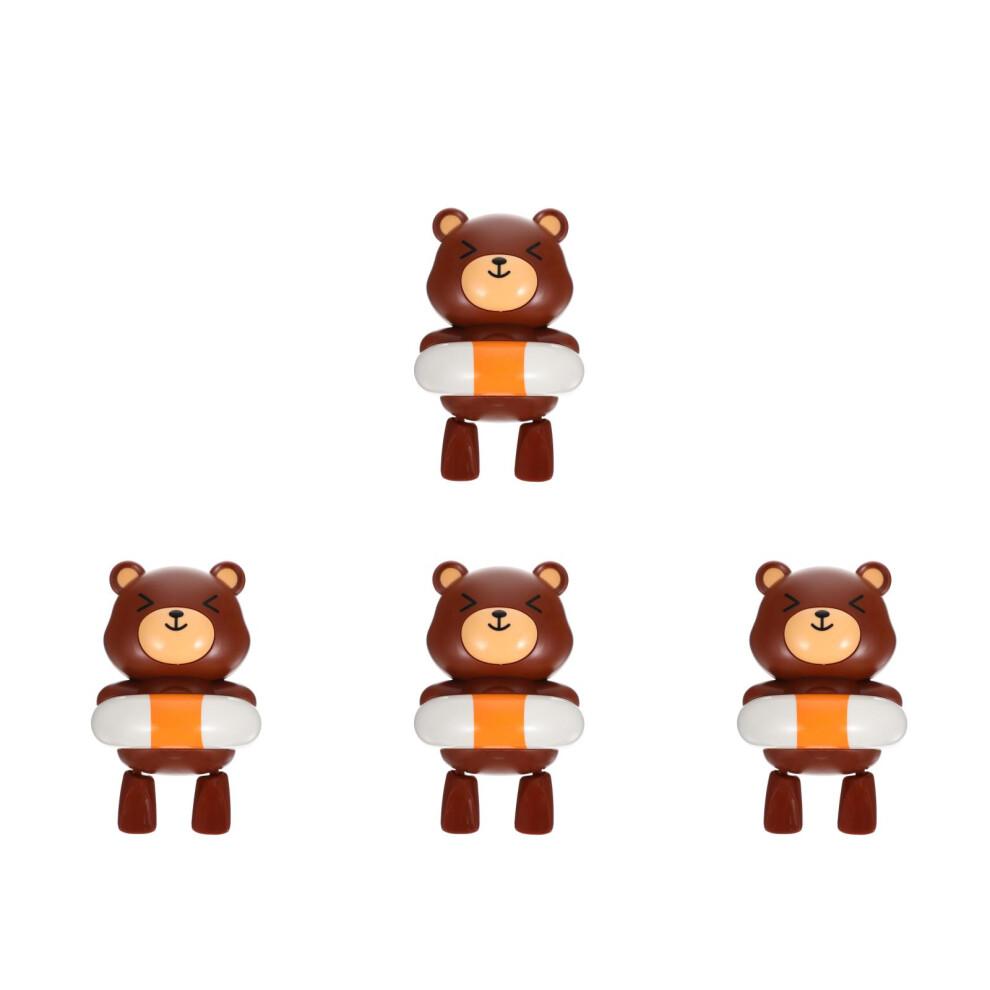 4 Stück Baby Badespielzeug Aufziehbär Braun Kleinkind Wasserspielzeug