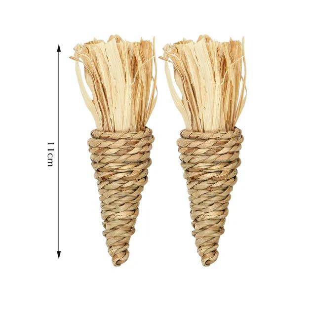Rabbit Chew Toy Organic Natural Apple Wood Grass Pet Bunny Rabbit Toys For Chinchilla Guinea Pigs Hamster Utensils Accessories