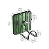 Auto Adhesive Shower Hook Space Saving Bathroom Accessories Strong Hold Plastic Mounts No Tools Required