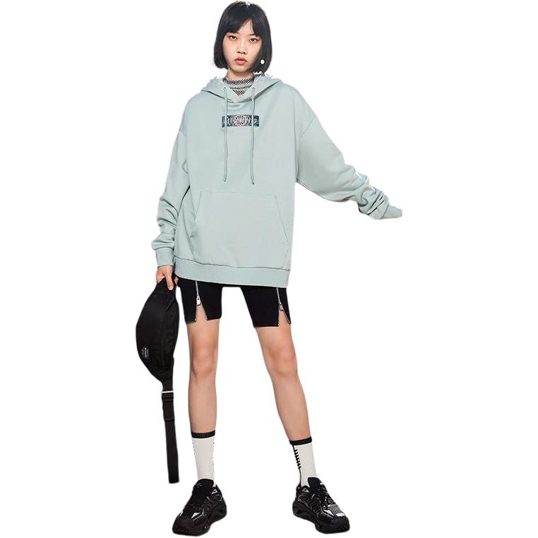 Li Ning Sports Life Collection Sweatshirt Unisex Gray Mist Green AWDRD42-3
