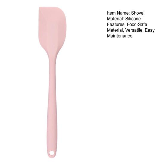 Silicone Cream Spatula Non-Stick Pan Scraper Heat Resistant Kitchen Baking Tools DIY Cake Shovel for Baking Flipping Stir-Frying