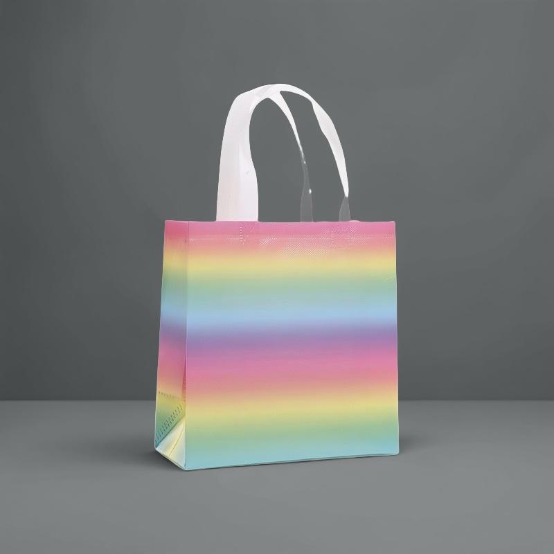 StoBag rainbow gradient gift wrapping bags for sweets reusable colorful tote birthday baby shower candy treat party favors