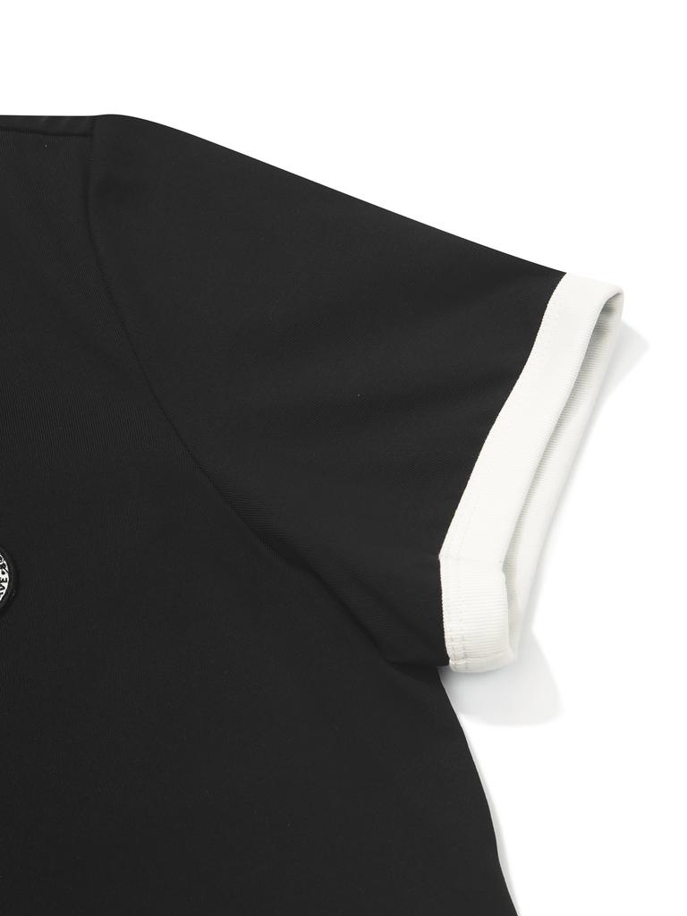 NORDISK Crop Ringer Short Sleeve T-Shirt - W_Black
