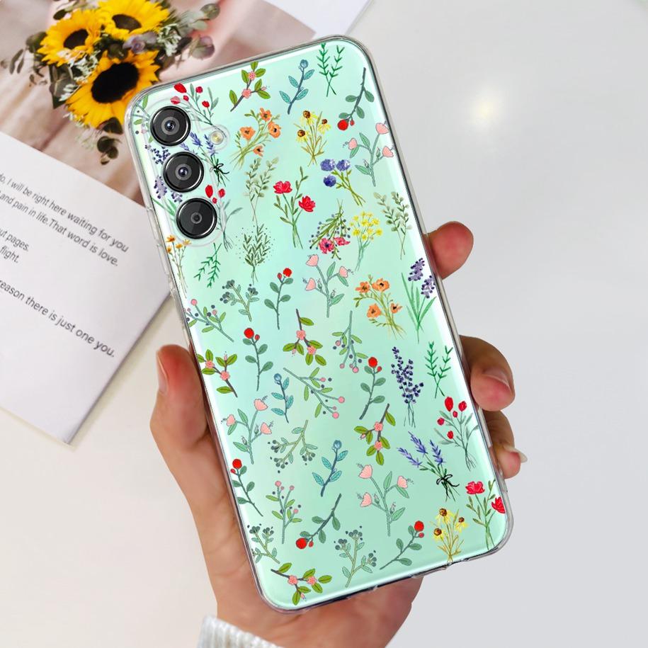 For Samsung Galaxy M15 5G Case SM-M156B Luxury Marble Clear Silicone Soft TPU Phone Cover For Samsung Galaxy F15 5G