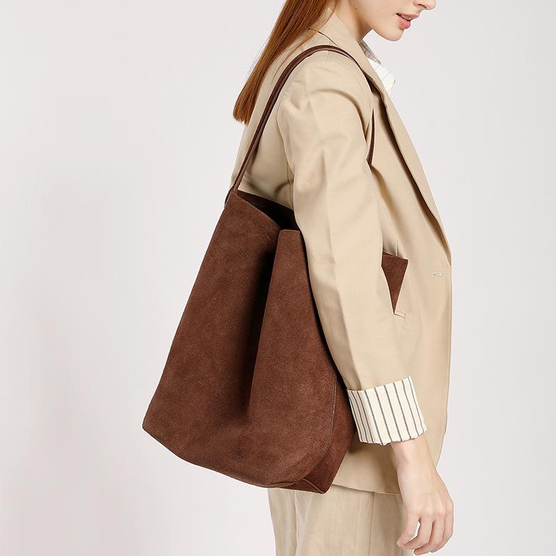 Hot Selling Women's Bags, Armpit Shoulder Bags, Commuting High-end Tote Bags, Large Capacity Women's Bags, Hand-held Leather Bucket Bags