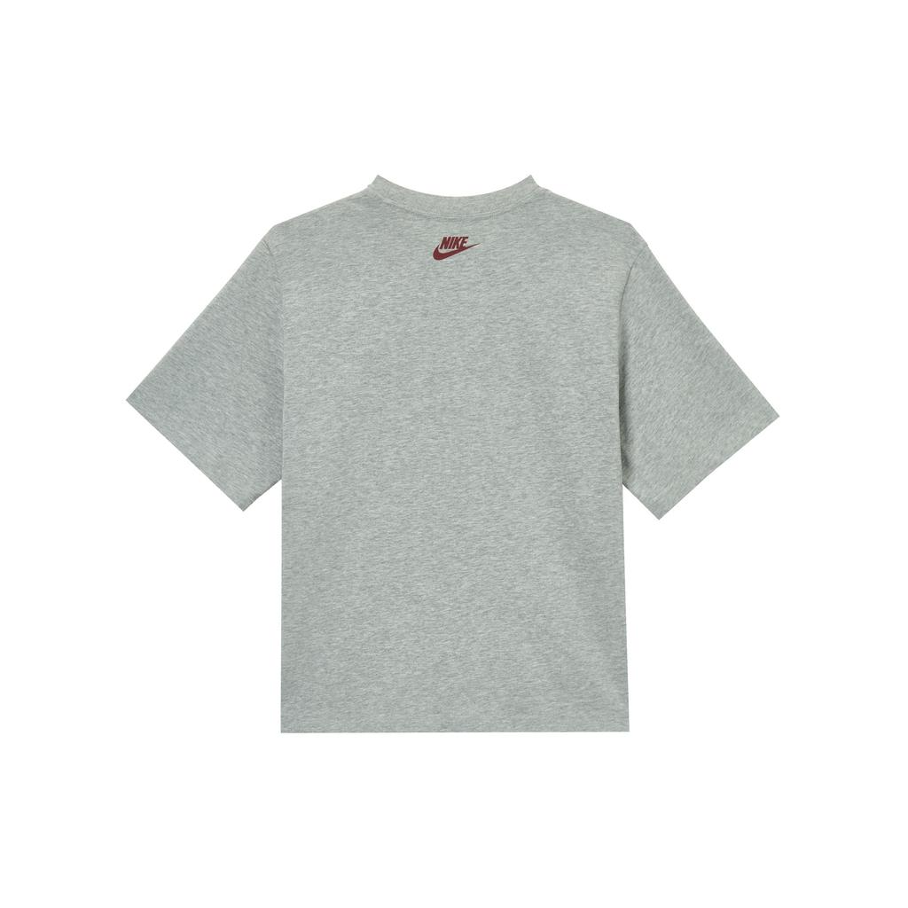 Nike Sportswear Casual Retro Short Sleeve Regular T-Shirt Women T-Shirts Gray IH0825063
