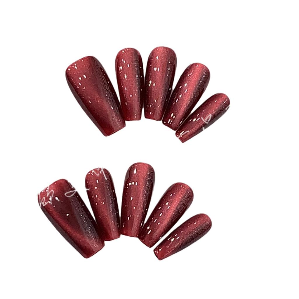 New Year Cherry Red Simple Side Light Cat Eye Cherry