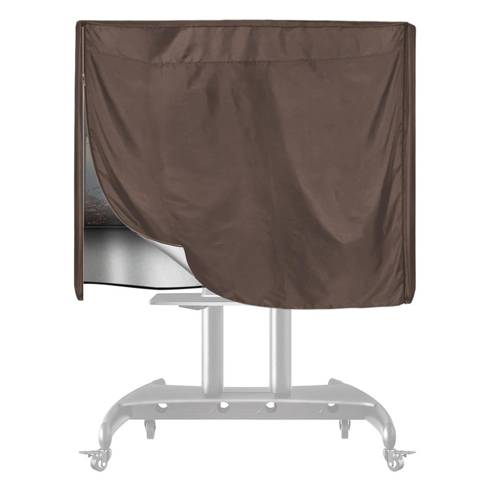 

Indoor And Outdoor Use 168cm Long X 117cm High X 51cm Deep 45-60 Inch TV Cart Cover Heavy-Duty TV Cover Condensation Prevention кавовий
