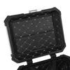 25L Motorcycle Top Box Aluminum Alloy Quick Release Water Resistant with Safety Lock Universal Rear Top Case for Helmet Luggage Silver