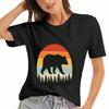 Reading Books Lady's Cotton T Shirt, Premium Cotton Print, Durable And Casual Fashion, I Will Read Books Everywhere, With A Boat, Goat And Fox Graphic