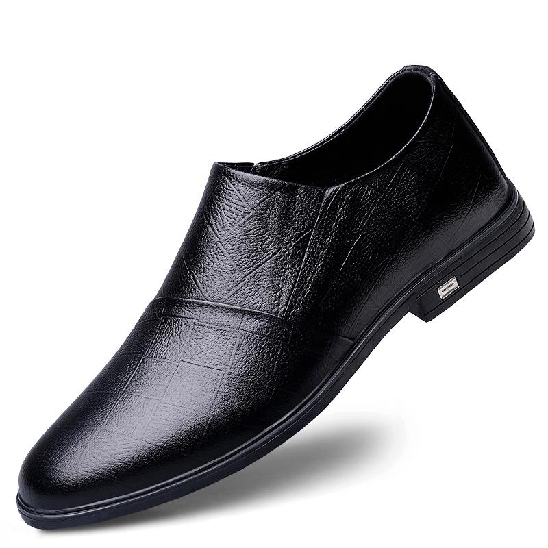 Fashion Minimalist Quality Designer Simple Breathable Comfort Loafer Outdoor Men's Casual Genuine Leather Office Wedding Business Shoes