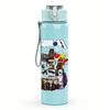 1PC Retro Multi Character Cartoon Colorful Print 750ml Portable Sports Water Bottle Leakproof Gym Outdoor Travel Drink Cup