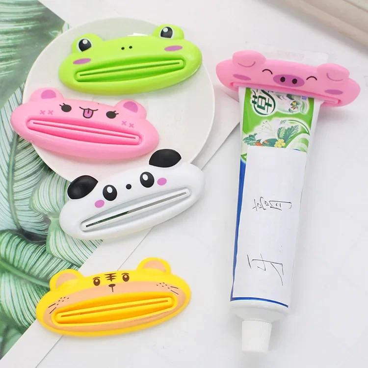 Cartoon Animal Toothpaste Squeezer Easy Use For Children Dispenser Kitchen Gadget Useful Home Tools Bathroom Plastic Tooth Paste