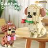 Creative Design 8 Styles Compact Dog Micro Assembling Modules Set Particles Cartoon Animal Model DIY Putting Together Bricks Kids Birthday