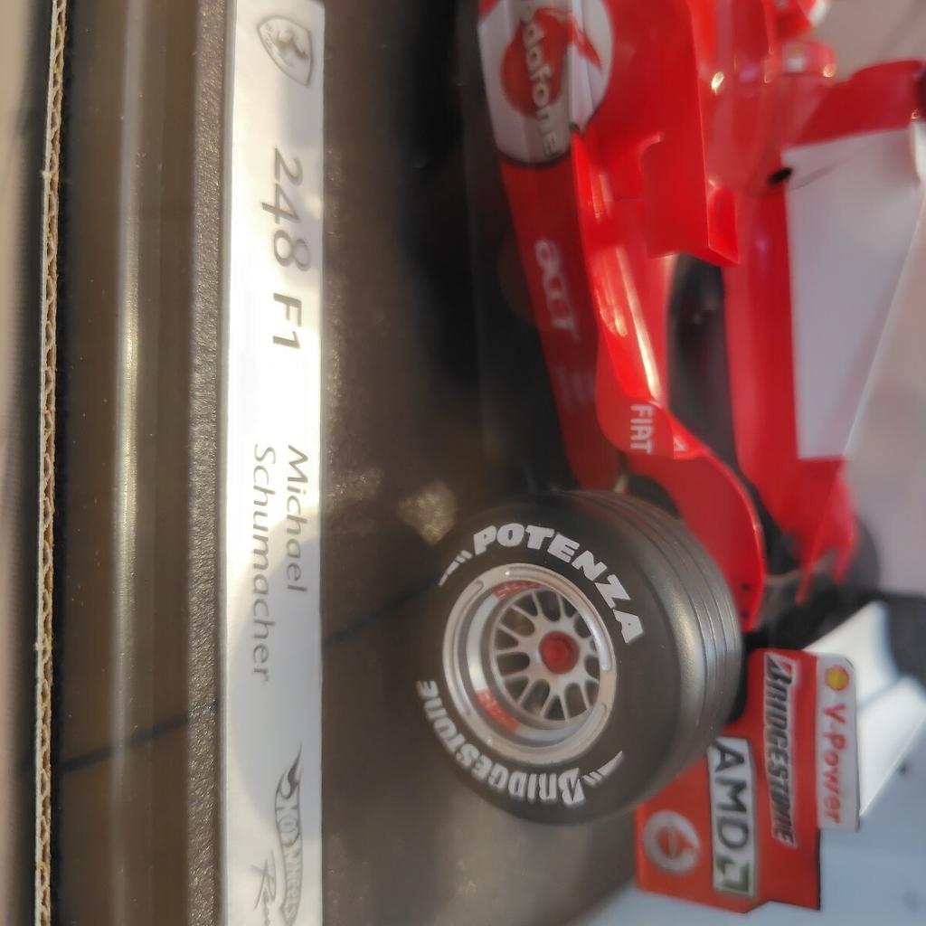 Hot Wheels Ferrari 248F1 Michael Last Ferrari Drive Machine 1/18 Schumacher's [, Un d]