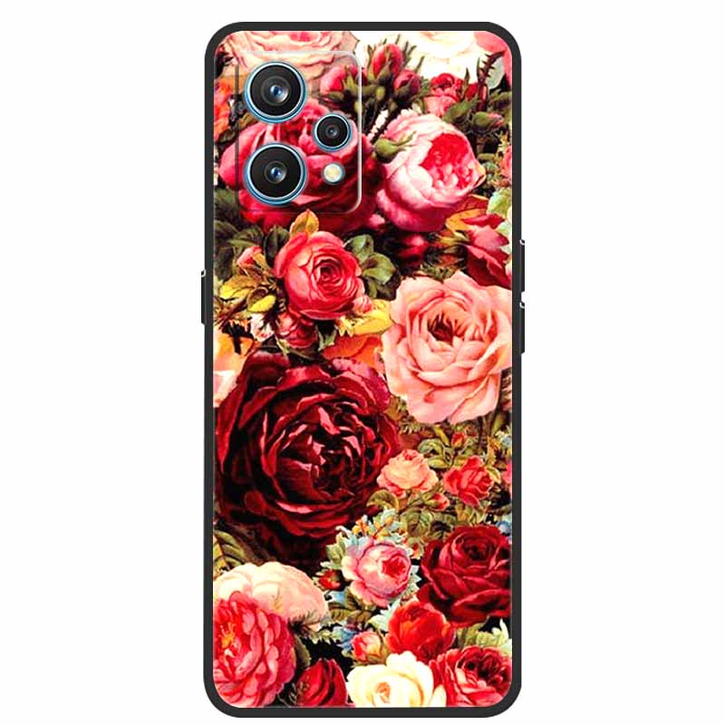 For Realme 9 Case RMX3521 Shockproof Soft silicone TPU Back Cover For Realme9 4G Phone Cases Realme 9 6.4 inch Cute Cartoon Bag