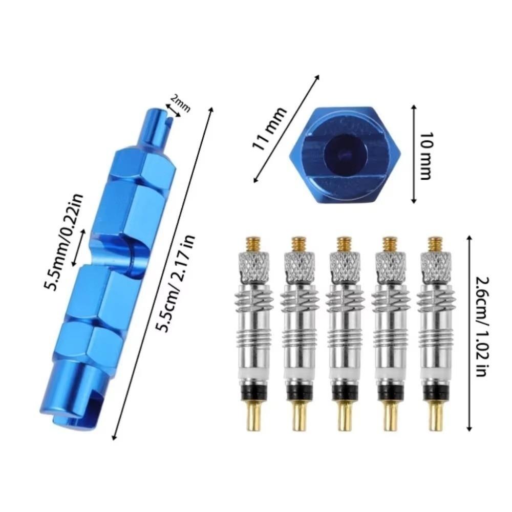 11Pcs Durable Bicycle Valve Core Remover Brass Valve Core Tool New Bike Valve Remover Tool  MTB Bike