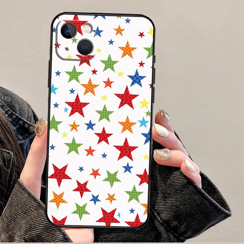 STARS COLOURFUL Phone Case For iPhone 17 Pro Max 14 13 12 11 15 16 Pro Max mini 15 Plus 16e 17 Air Cover