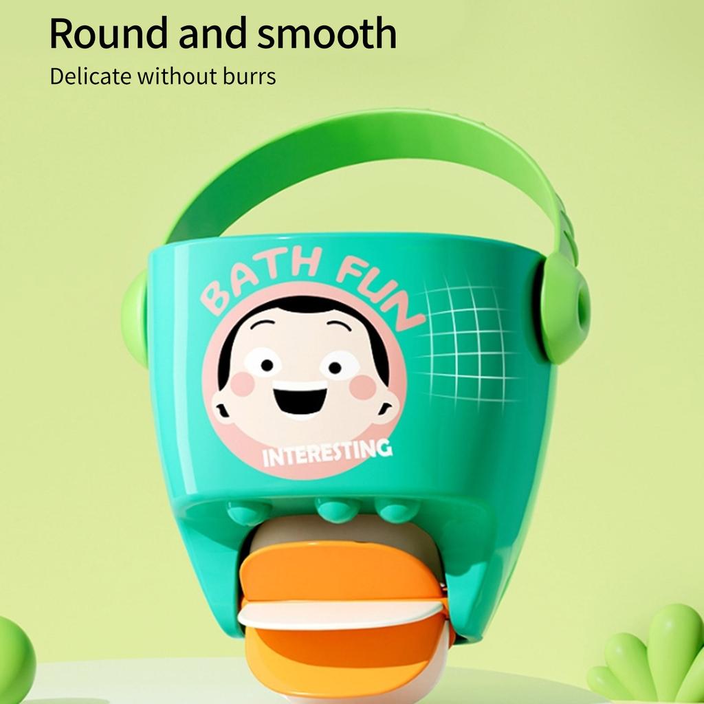 Rotating Shower Head Sprinkler Bucket Bath Toy For Toddler ABS Shower Toy for Kids Water and Poolside Beach Play