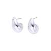 Sleek Teardrop Stud Earrings: Elegant & Versatile Women's Jewelry with a Creative Design.