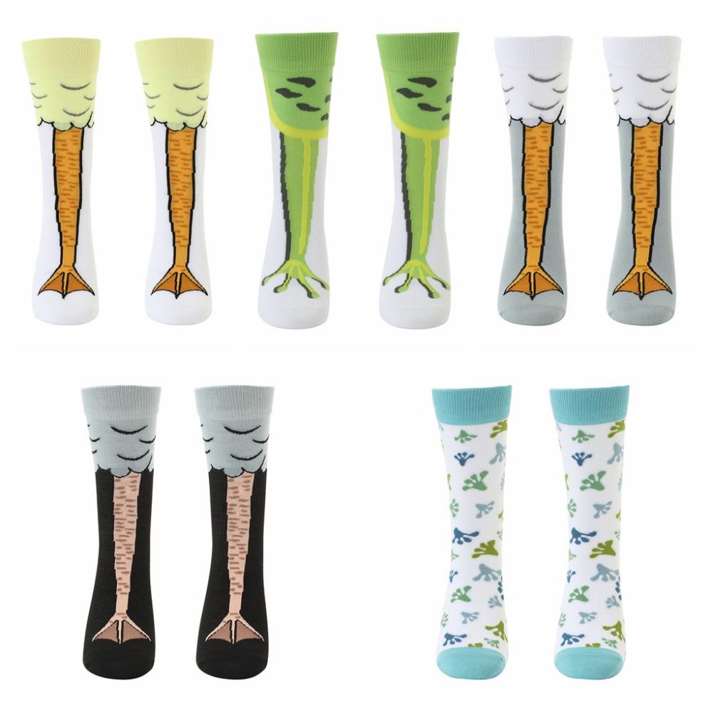 5 Paar Cartoon Hühnerfuß Socken Druck Zehe Kuh lustig Kurze Socken Kreativ Lustige Frosch Socken Damen