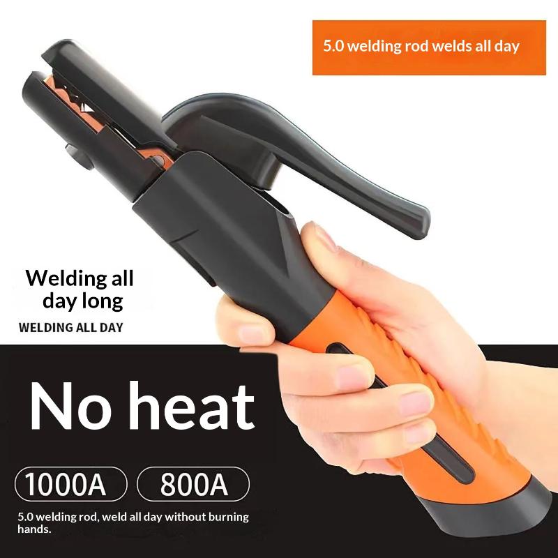 European Style Welding Electrode Clamp 600A 800A 1000A Heavy Duty Secure Grip for Field and Garage Work