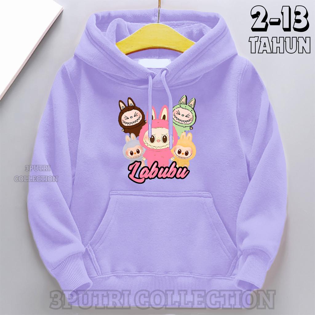 Children's Hoodie New Trendy Labubu Kids Cute Cartoon Casual Daily Hoodie 100-160cm Boys Girls