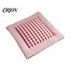 Chair Cushion for Dining Room Square Plaid Pad with Ties, Cotton Linen Breathable Seat Cushion, Buffalo Check Home Office Chair, 16 X Inch Non