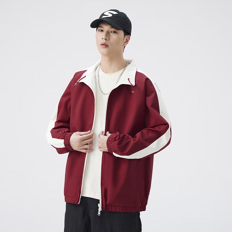 

Warrior Unisex Double-Sided Stand-Up Collar Windbreaker Jacket 2XL