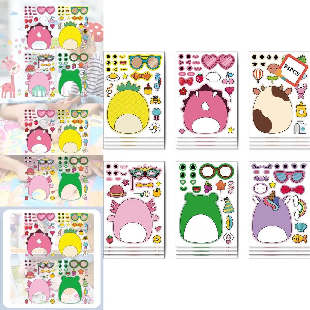 Kinder Cartoon Eltern-Kind Interaktives Puzzle Aufkleber