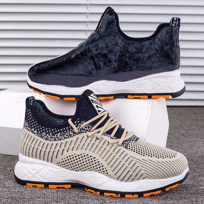 Spring and Autumn Breathable Flying Weaving Men's Shoes Summer Sports Casual Shoes ** Stream Men's Single Mesh Shoes