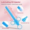 Lubricant Launcher, Lubricant Applicator with Smooth Round Tip, Reusable (2-Pack, Blue)