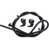 Windshield Washer Nozzle Kit, Compatible with Ford Super Duty F250, F350, F450, F550 (2011-2016), Includes Nozzles, Fluid Hose & Connectors,
