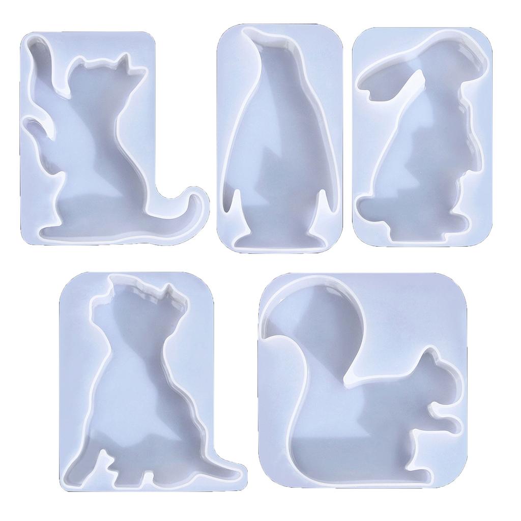 Matriță Silicon Pisici Matrițe Animale pentru Lumânări Turnări Manuale Câini Matrițe Rășină Matrițe Bricolaj pentru Decorarea Torturilor