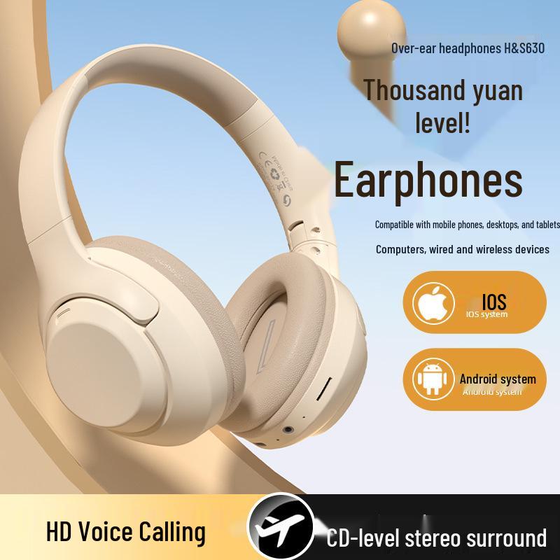 

V630 Wireless Over-Ear Bluetooth Gaming Headset with Card Slot, Universal for Mobile Black