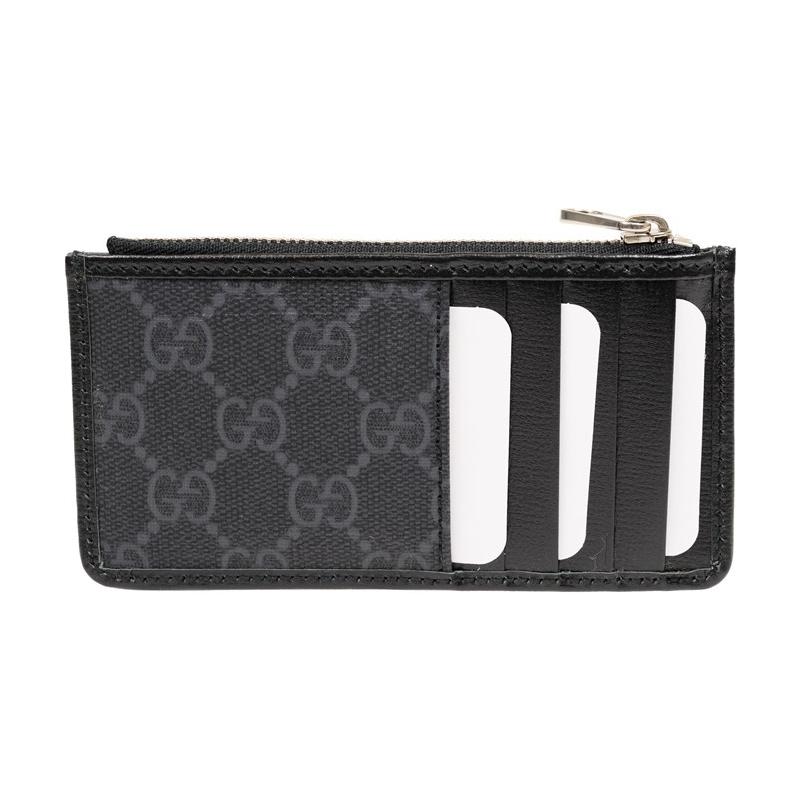 Gucci GG Monogramm Leinwand Reißverschluss Rundum Kartenhalter Geldbörse Tasche Für Unisex Täglichen Gebrauch