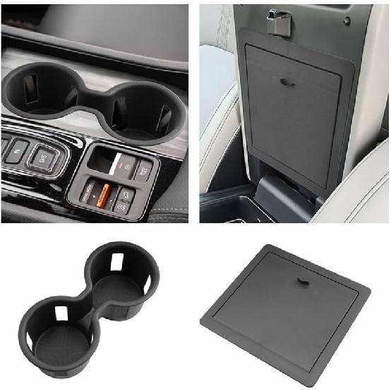 2026 Passport Center Console Cup Holder,For 2026 Honda Passport Accessories TPE Material Cupholder Coaster Liner Compatible With 2026 Honda Passport