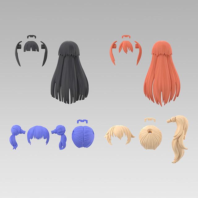 

[Bandai] Bandai 30MS Option Hair Style Parts Vol.3 (Set of 4 Types)