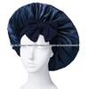 Satin Ribbon Round Silk Sleep Cap with Bowknot: Wide Brim Hair Care and Bath Hat