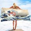 Ocean Wave Beach Towel,Oversized Quick Dry Sand Free Proof Absorbent Lightweight Beach Blanket Bath Towel Swim Sport Pool Towels