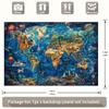 2D Fantasy World Map Backdrop with Landmarks & Animals, Blue Ocean Style Background for Room Decor