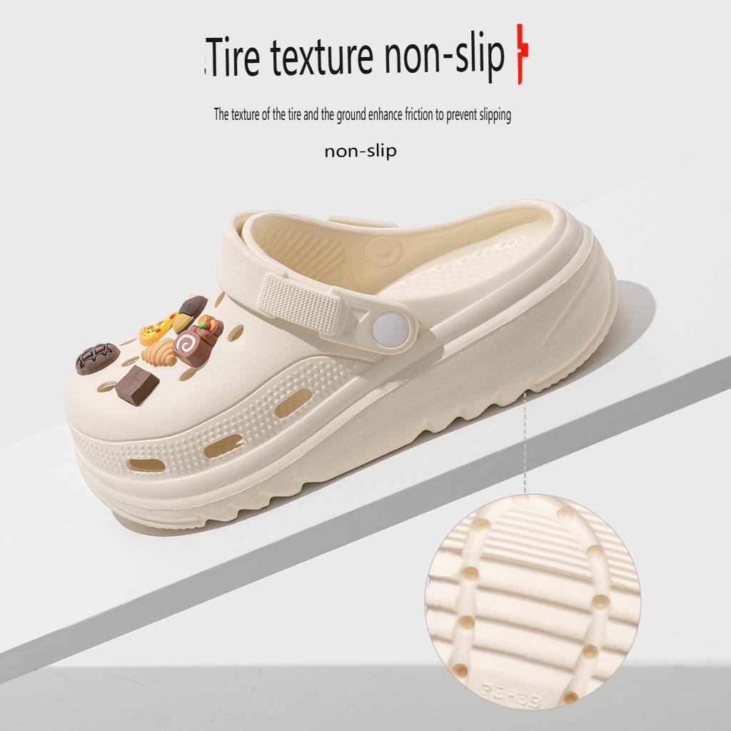 Scarpe Uomo con Suola Spessa Perforate Sandali Donna Scarpe Rialzanti Pantofole Sandali da Trekking e Spiaggia Antiscivolo e Anti Odore Sala Operatoria Infermieristica