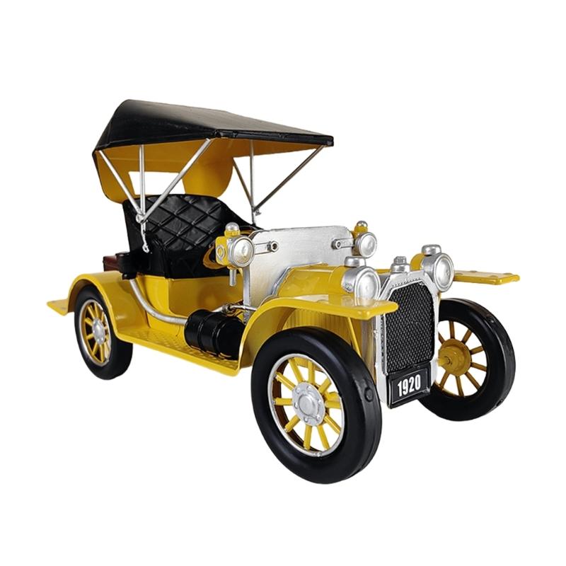 Time Honored Iron Car Model Decoration With Traditional and Farmhouse Styles Desktop Vehicle Figurine Ornament
