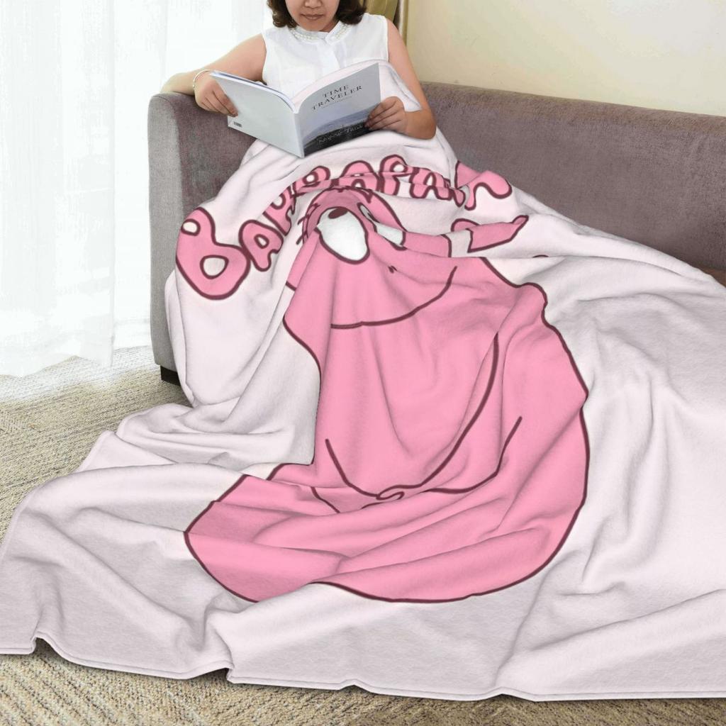Barbapapa Love Blankets Flannel Funny Warm Throw Blanket for Home Restaurant Spring Autumn