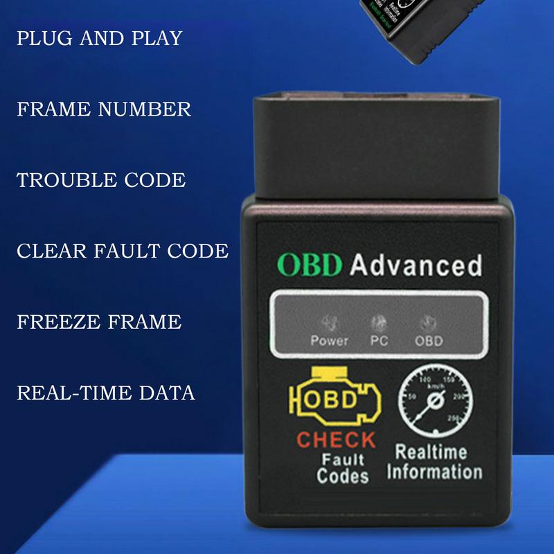 OBD E-LM 327 Bluetooth5.1 Automotive Diagnostic Instrument Automotive Fault Detector YMOBD For Truck Motorcycle Marine