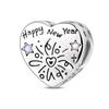 New Copper Red Christmas New Year Animal Love Flower Pendant Beads Fit Original Bracelets Necklaces Jewelry Gifts