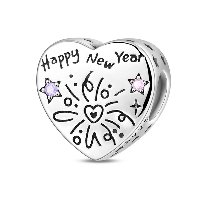 New Copper Red Christmas New Year Animal Love Flower Pendant Beads Fit Original Bracelets Necklaces Jewelry Gifts