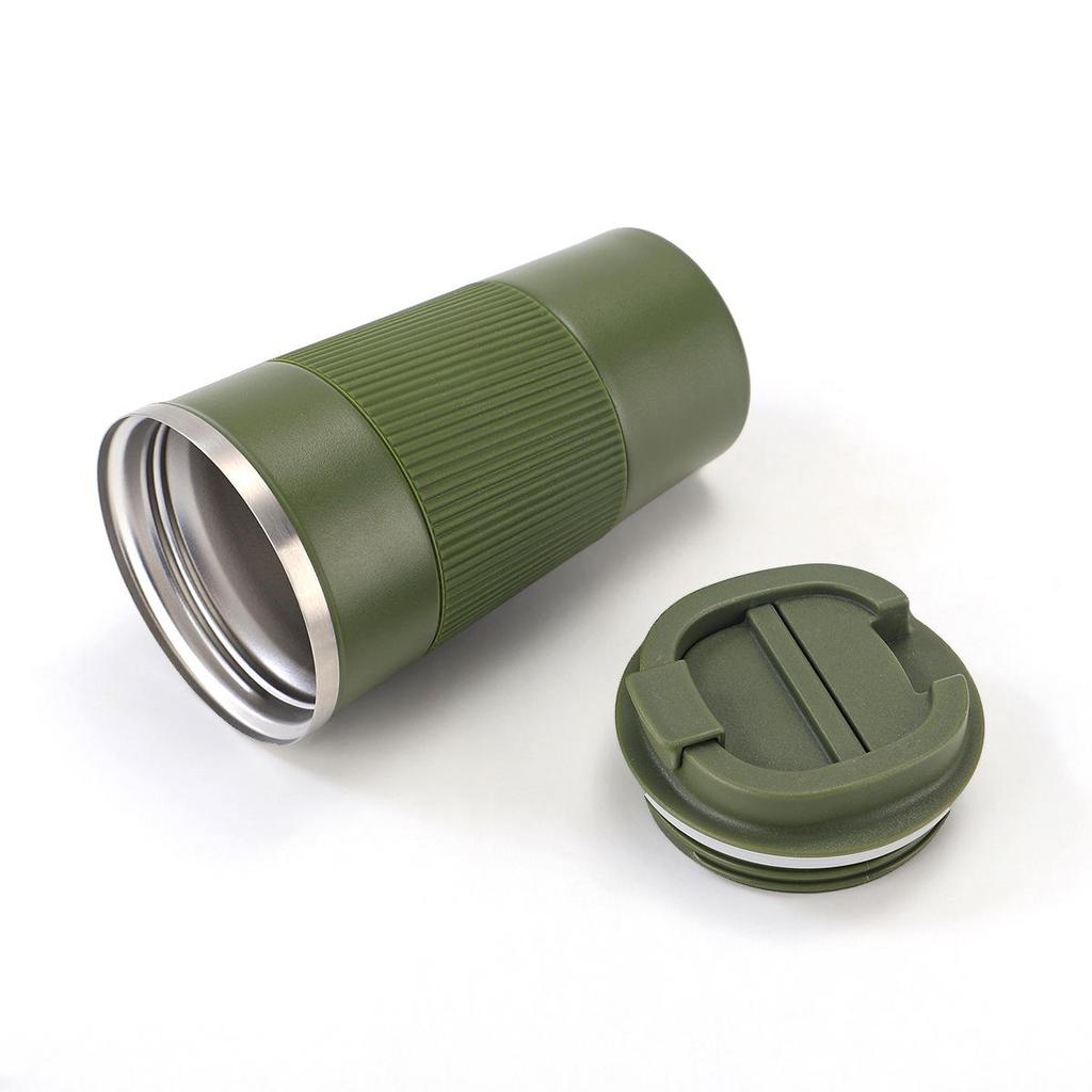 Large Capacity 304 Stainless Steel Coffee Cup with Silicone Sleeve - Double-Wall Vacuum Insulated Travel Mug